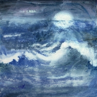 Moon and Wave